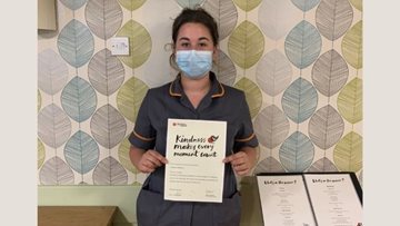 Care Colleague awarded for stepping up in the kitchen